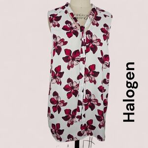 Halogen‎ Sleeveless Floral Blouse XL